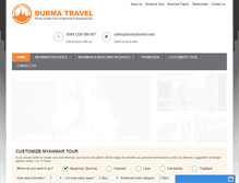 Tablet Screenshot of burmatravel.com